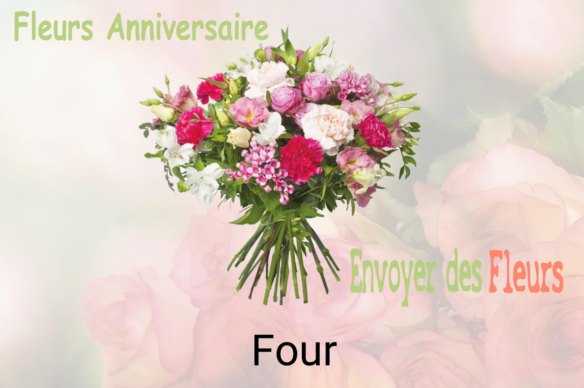 Bouquet de fleurs d’anniversaire livré à Four